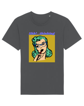 Funny Retro Comic Book Woman Anthracite