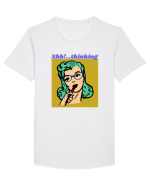 Funny Retro Comic Book Woman Tricou mânecă scurtă guler larg Bărbat Skater