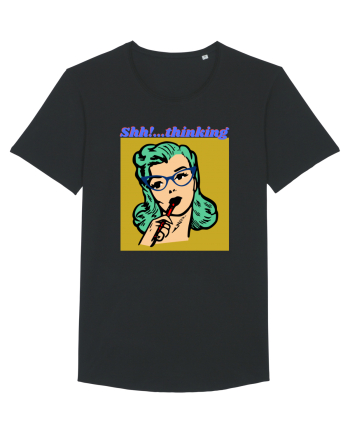 Funny Retro Comic Book Woman Black