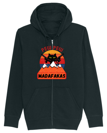 Funny Pew Pew Madafakas Cat Black