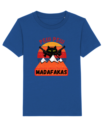 Funny Pew Pew Madafakas Cat Majorelle Blue