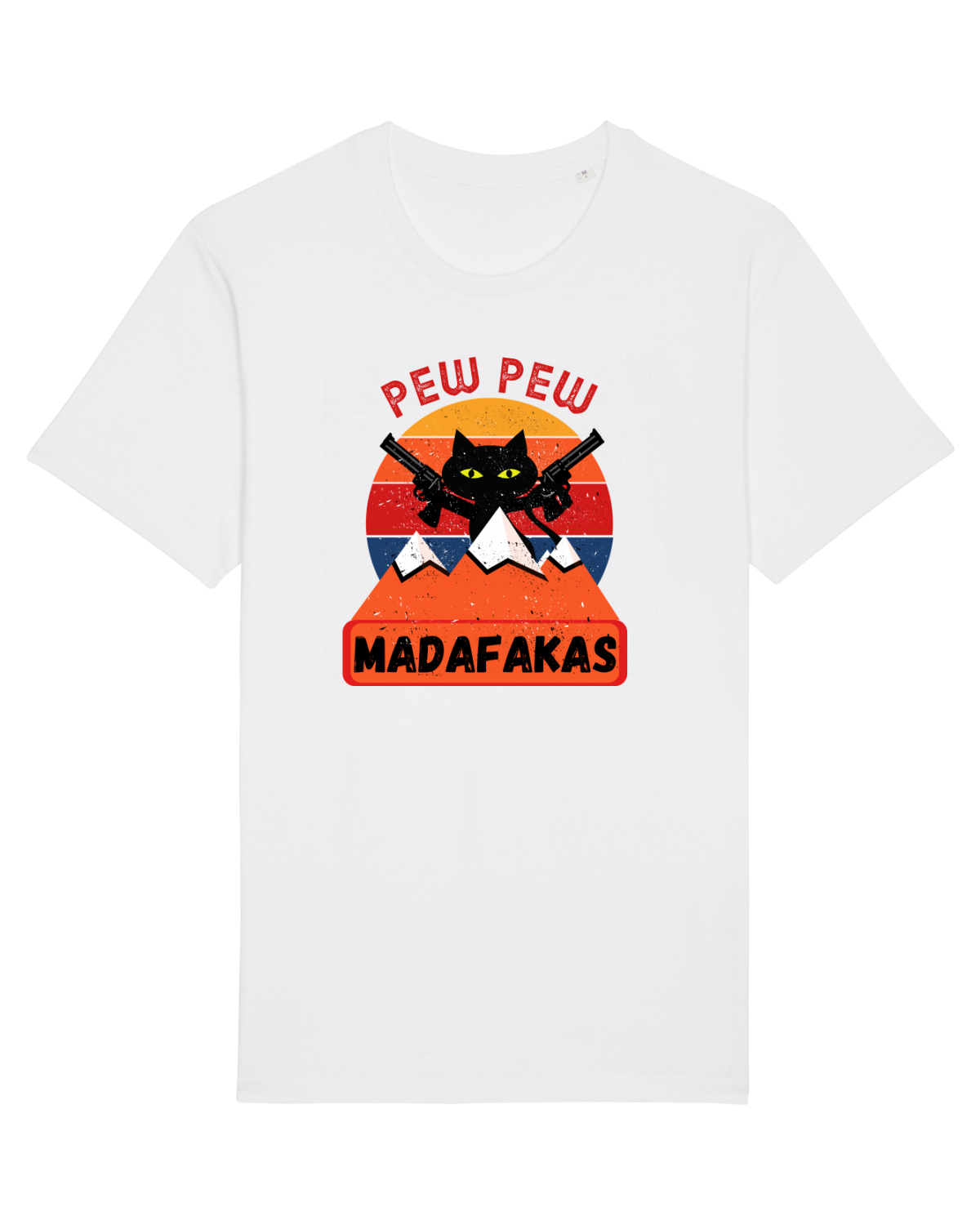 Tricou mânecă scurtă Unisex Rocker White