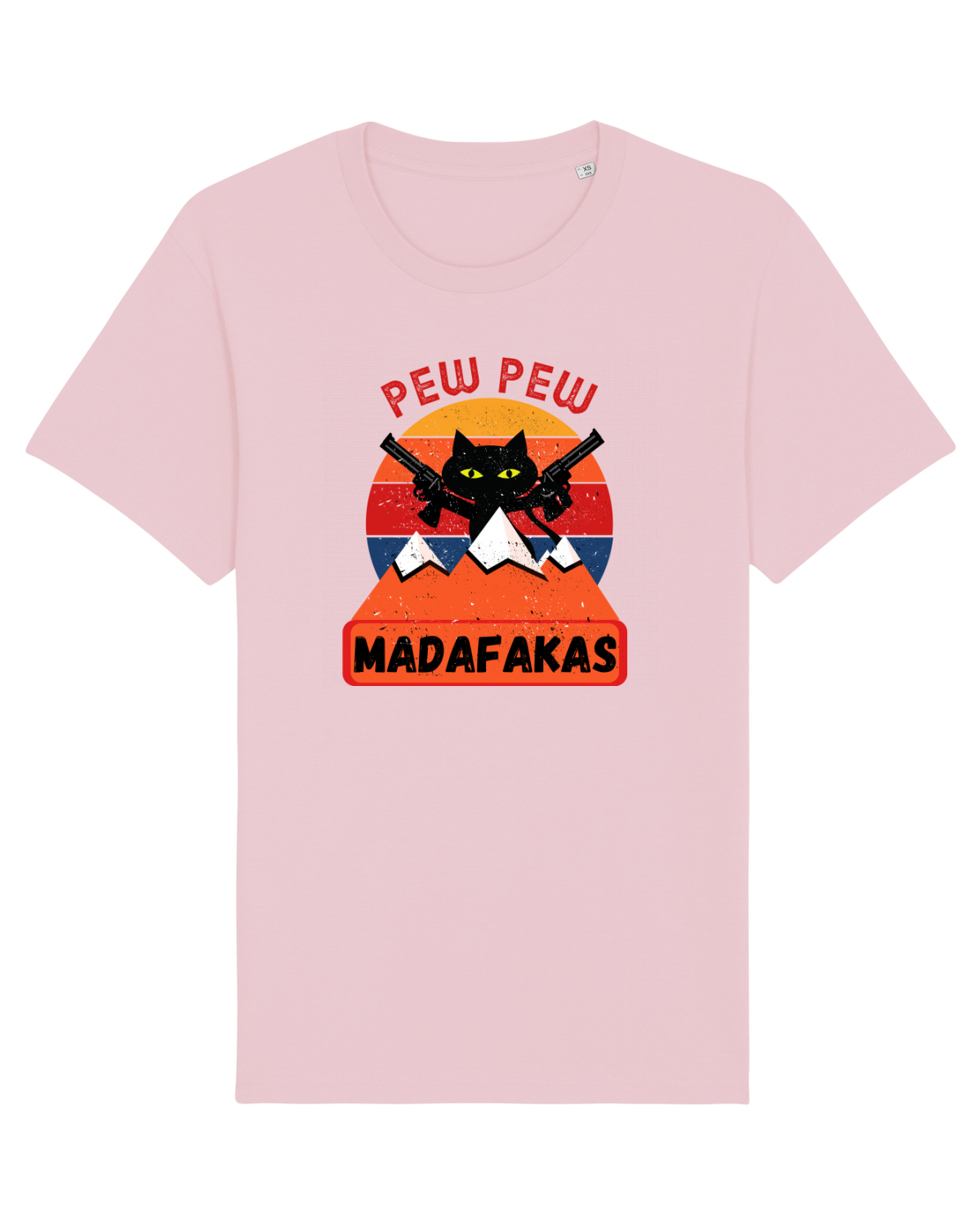 Tricou mânecă scurtă Unisex Rocker Cotton Pink