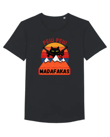 Funny Pew Pew Madafakas Cat Black
