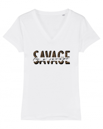 I'm a SAVAGE - Leopard White