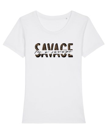 I'm a SAVAGE - Leopard White