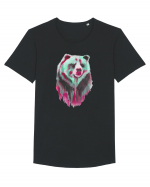 Urs in culori Tricou mânecă scurtă guler larg Bărbat Skater
