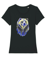 Urs in culori Tricou mânecă scurtă guler larg fitted Damă Expresser
