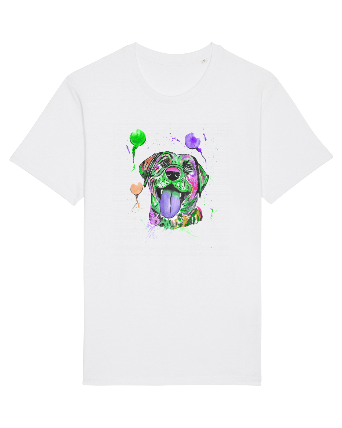 Tricou mânecă scurtă Unisex Rocker White