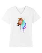 Zebra Tricou mânecă scurtă guler V Bărbat Presenter
