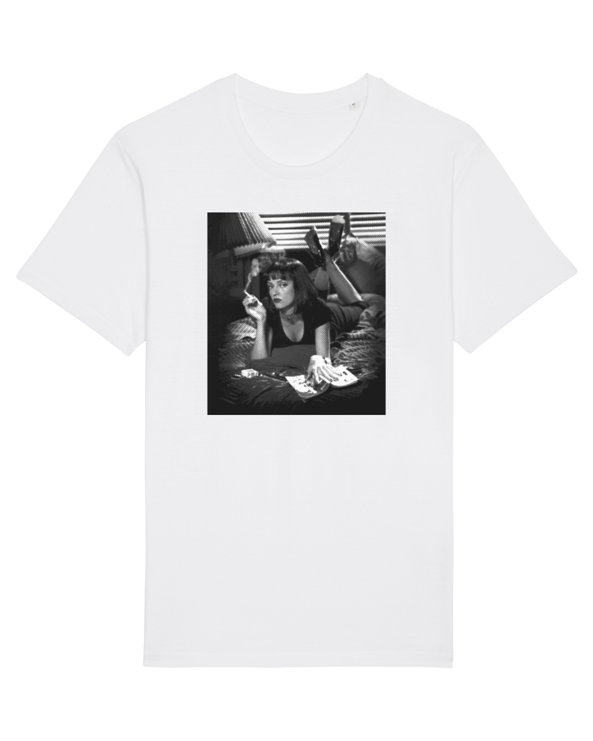 Tricou mânecă scurtă Unisex Rocker White