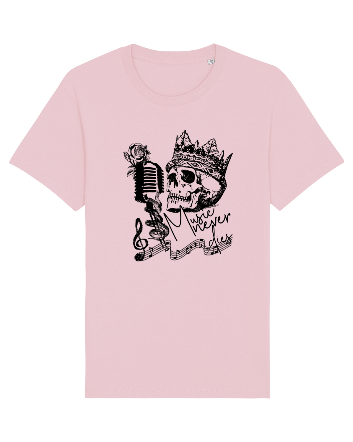 Tricou mânecă scurtă Unisex Rocker Cotton Pink