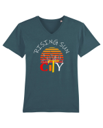 Rising Sun Tricou mânecă scurtă guler V Bărbat Presenter