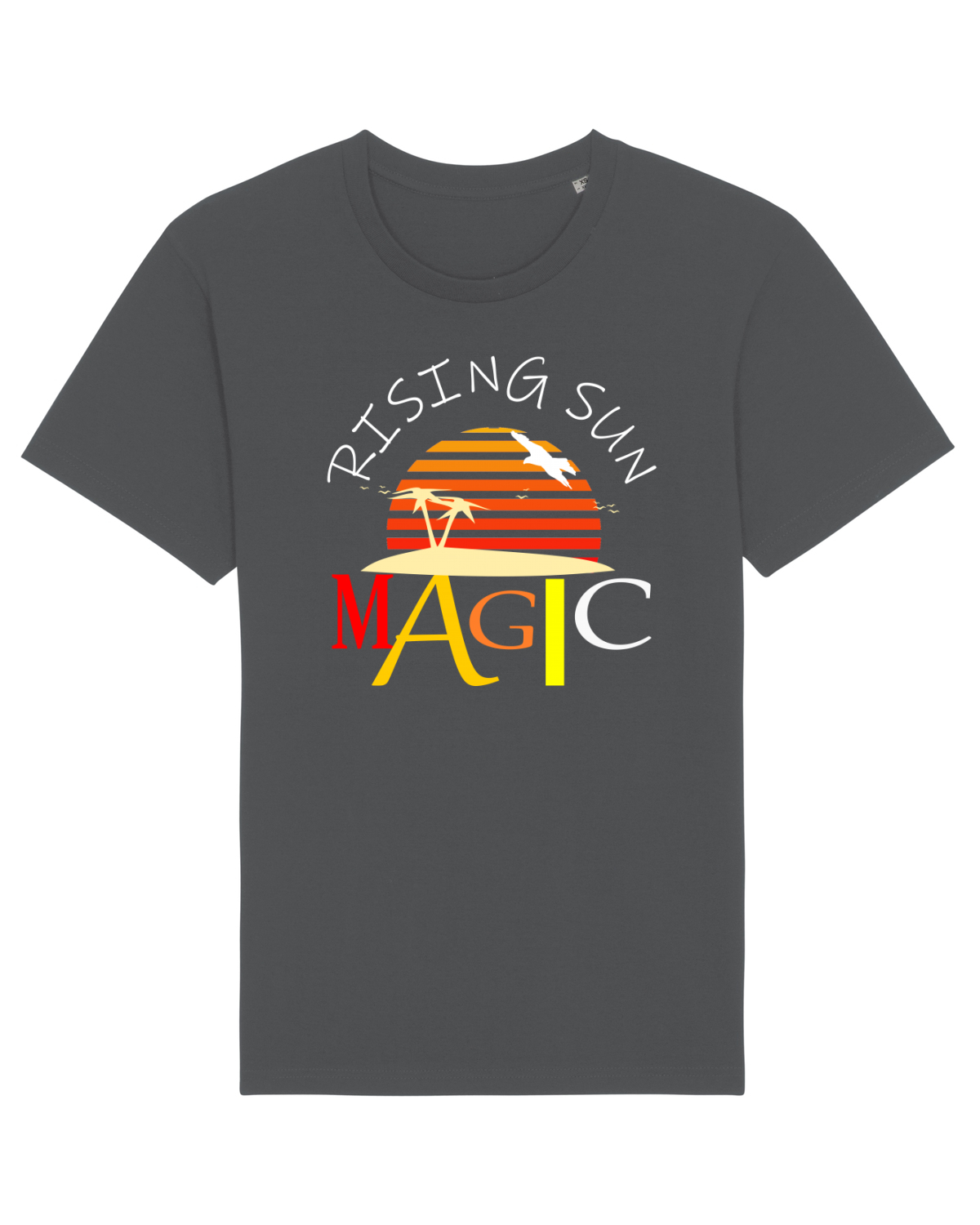 Tricou mânecă scurtă Unisex Rocker Anthracite
