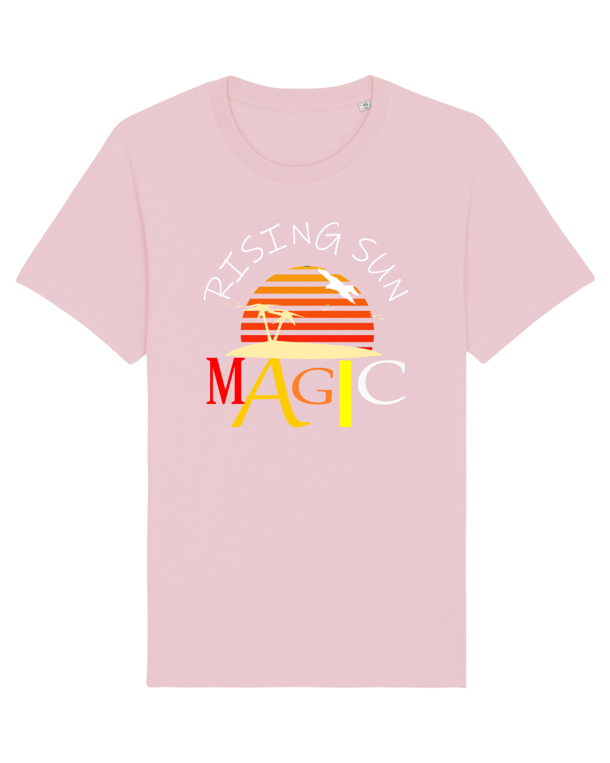 Tricou mânecă scurtă Unisex Rocker Cotton Pink