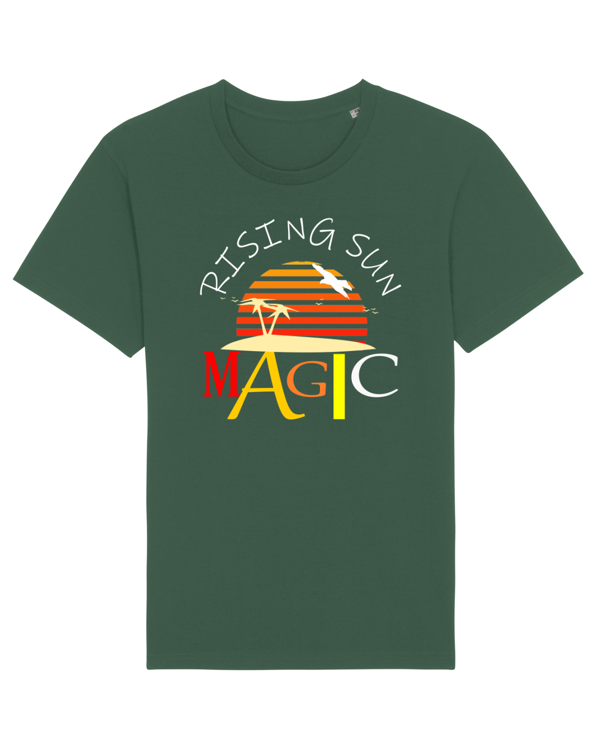 Tricou mânecă scurtă Unisex Rocker Bottle Green