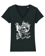 MUSIC Never Dies - Skull Tricou mânecă scurtă guler V Damă Evoker