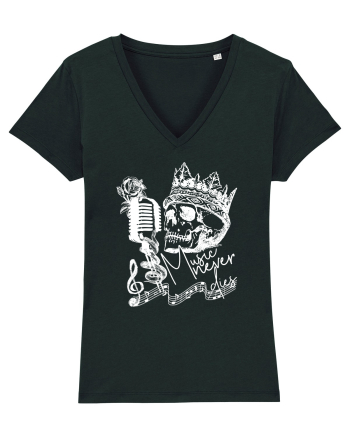 MUSIC Never Dies - Skull Black