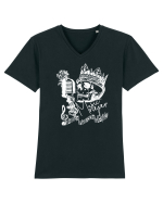 MUSIC Never Dies - Skull Tricou mânecă scurtă guler V Bărbat Presenter