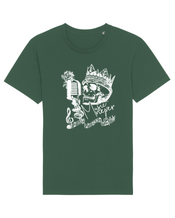 MUSIC Never Dies - Skull Bottle Green