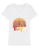 Tokyo Tricou mânecă scurtă guler V Damă Evoker