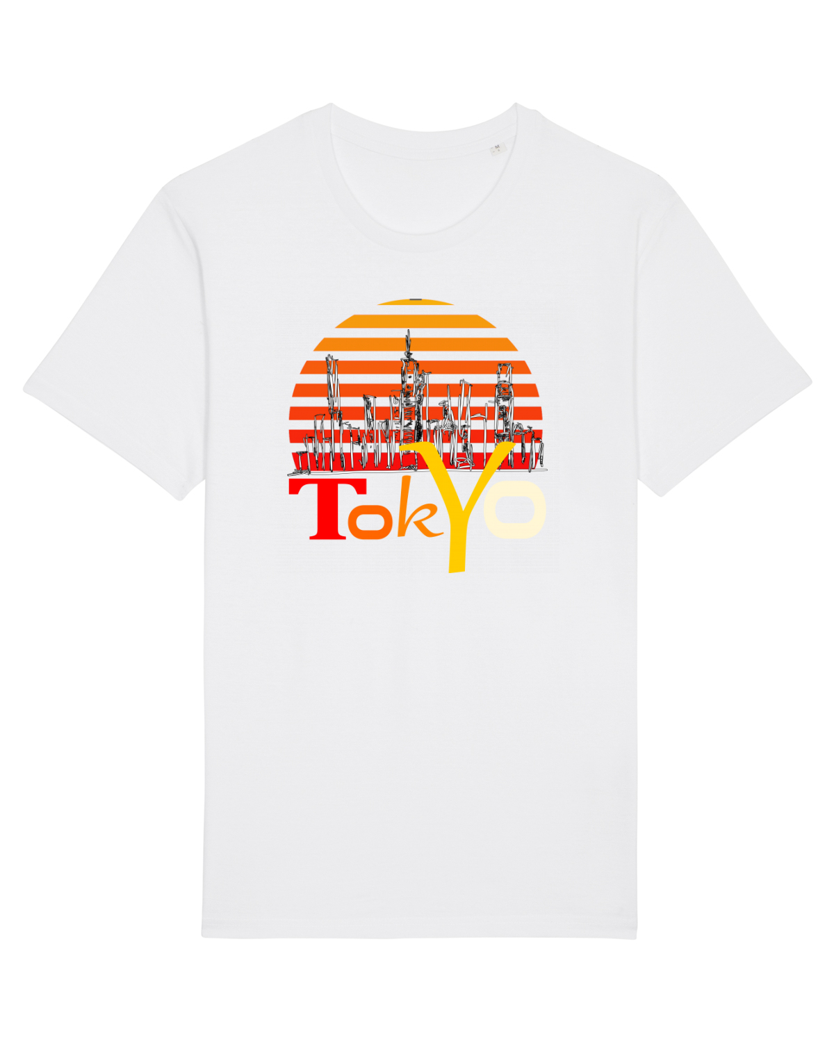 Tricou mânecă scurtă Unisex Rocker White