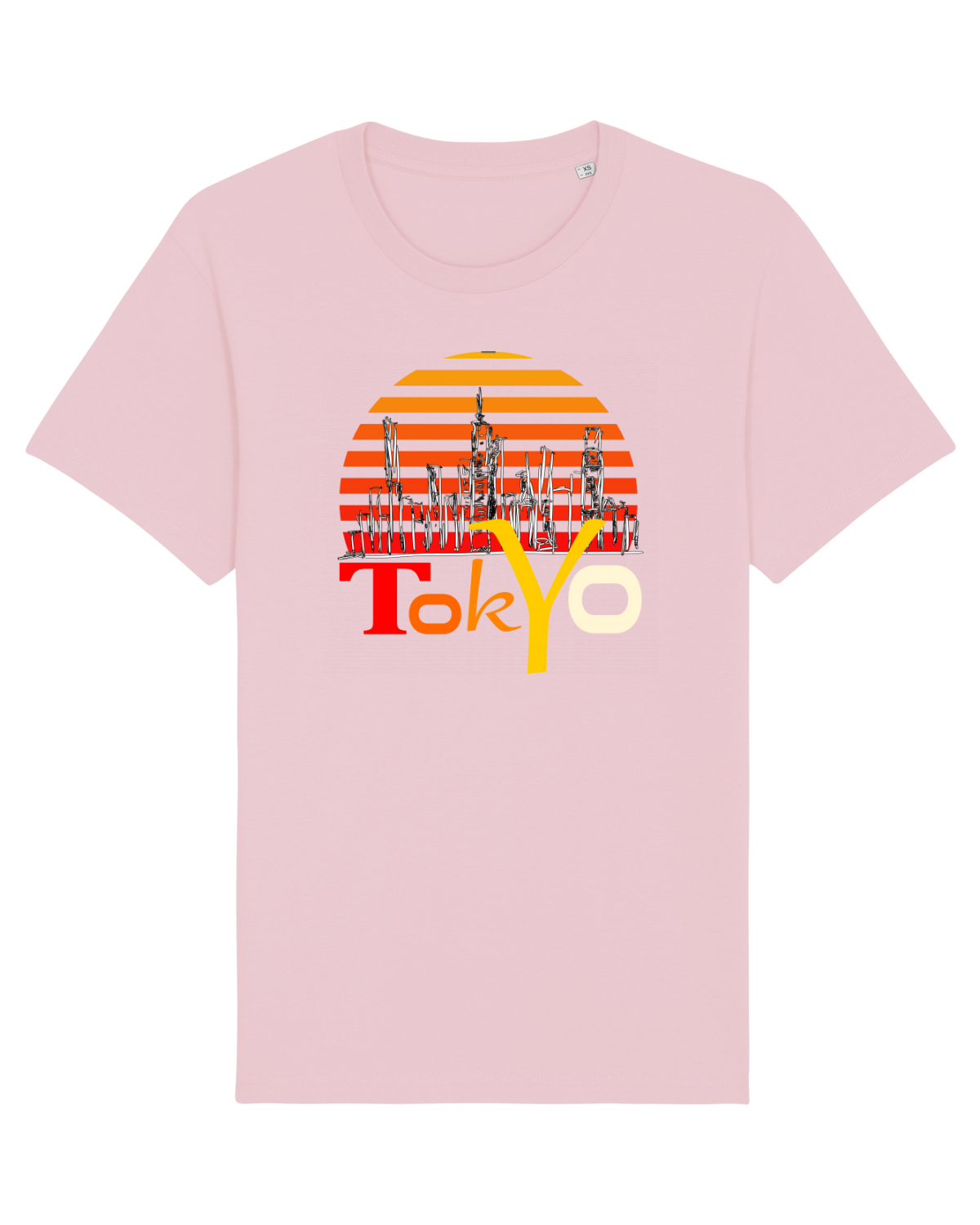 Tricou mânecă scurtă Unisex Rocker Cotton Pink