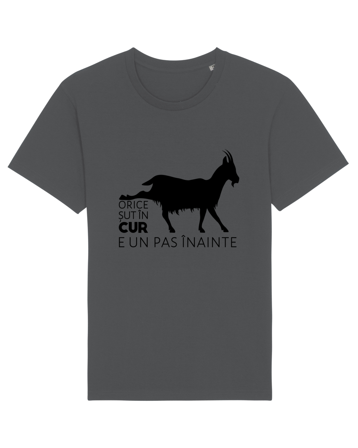 Tricou mânecă scurtă Unisex Rocker Anthracite