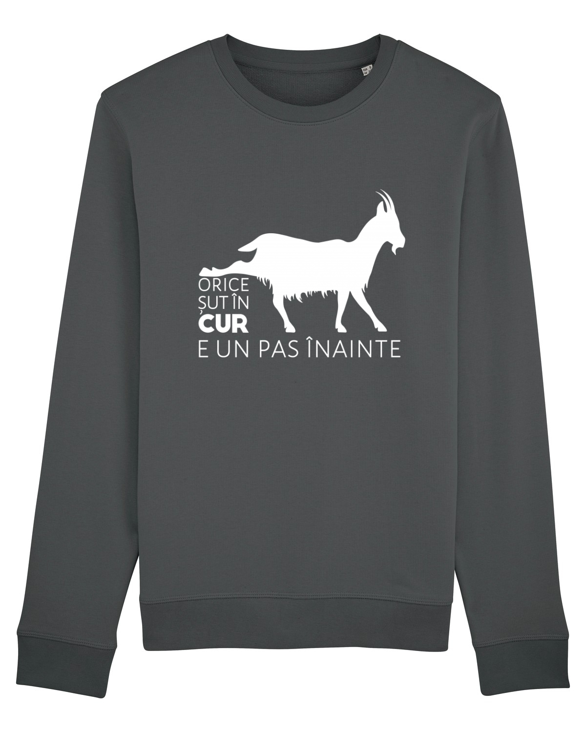 Bluză mânecă lungă Unisex Rise Anthracite