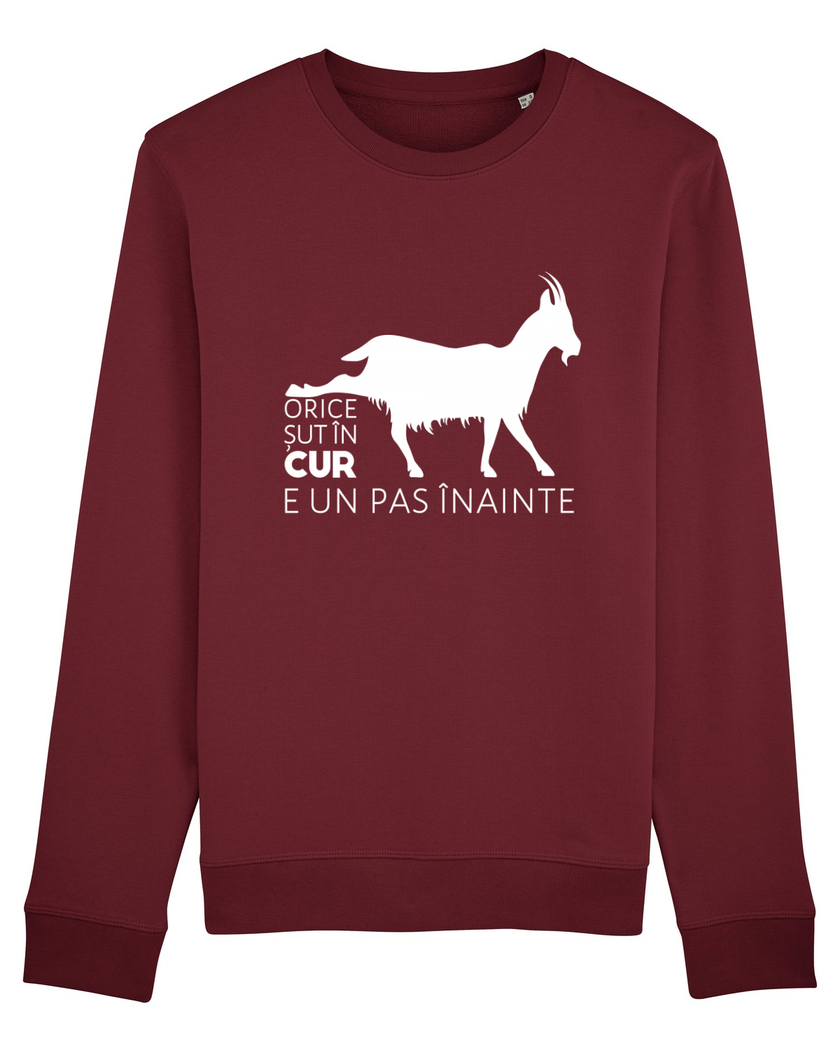 Bluză mânecă lungă Unisex Rise Burgundy