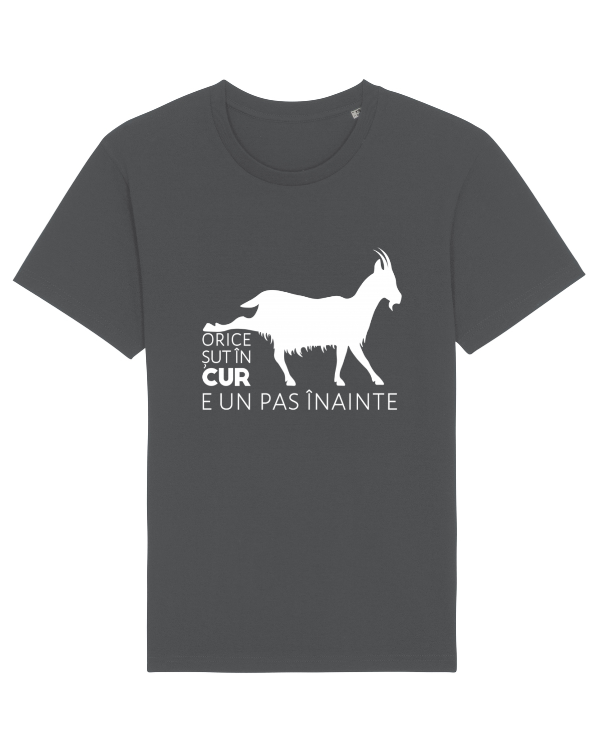 Tricou mânecă scurtă Unisex Rocker Anthracite