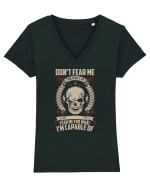 Don't Fear Me For Who I Am Tricou mânecă scurtă guler V Damă Evoker