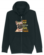 Dog Mom With Tattoos Pretty Eyes And Thick Thighs Hanorac cu fermoar Unisex Connector