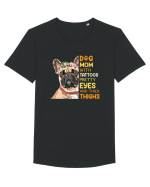 Dog Mom With Tattoos Pretty Eyes And Thick Thighs Tricou mânecă scurtă guler larg Bărbat Skater