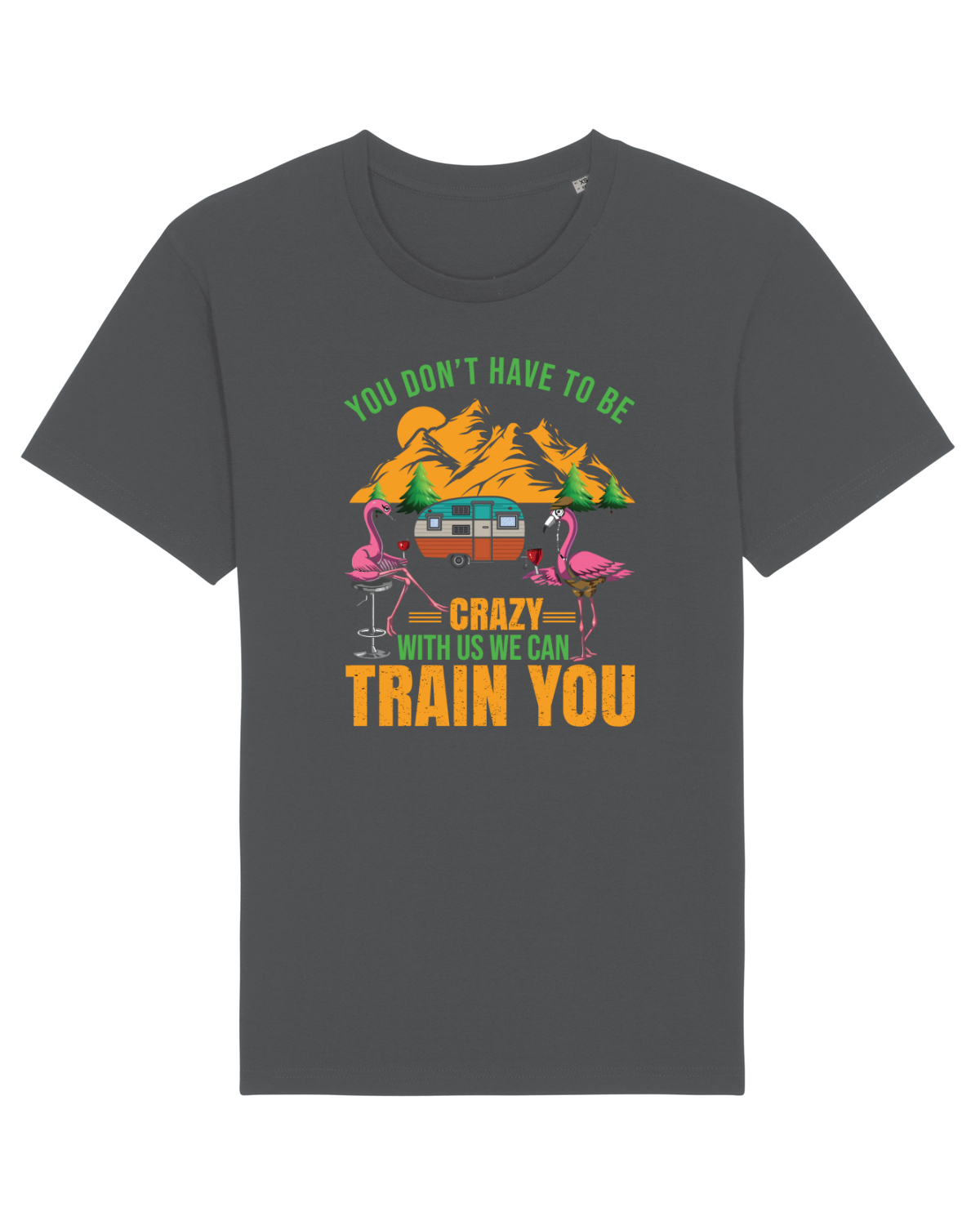 Tricou mânecă scurtă Unisex Rocker Anthracite
