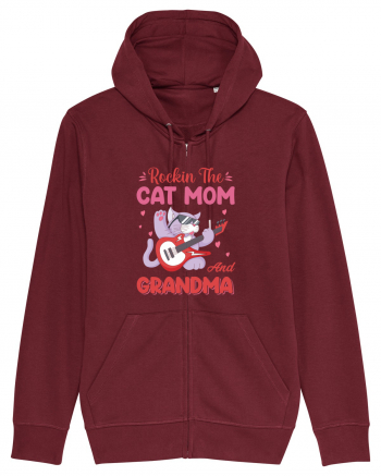 Rockin' The Cat Mom And Grandma Burgundy