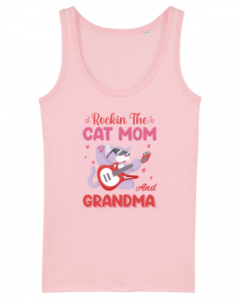 Rockin' The Cat Mom And Grandma Cotton Pink