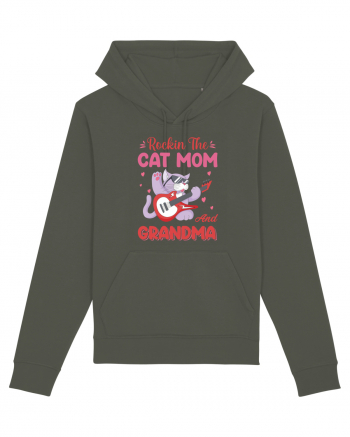 Rockin' The Cat Mom And Grandma Khaki