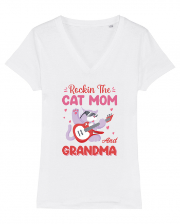 Rockin' The Cat Mom And Grandma White