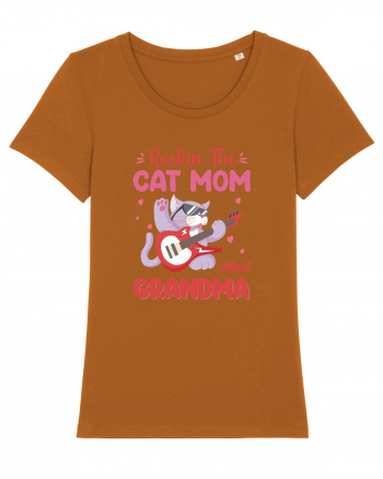 Rockin' The Cat Mom And Grandma Roasted Orange