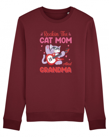 Rockin' The Cat Mom And Grandma Burgundy