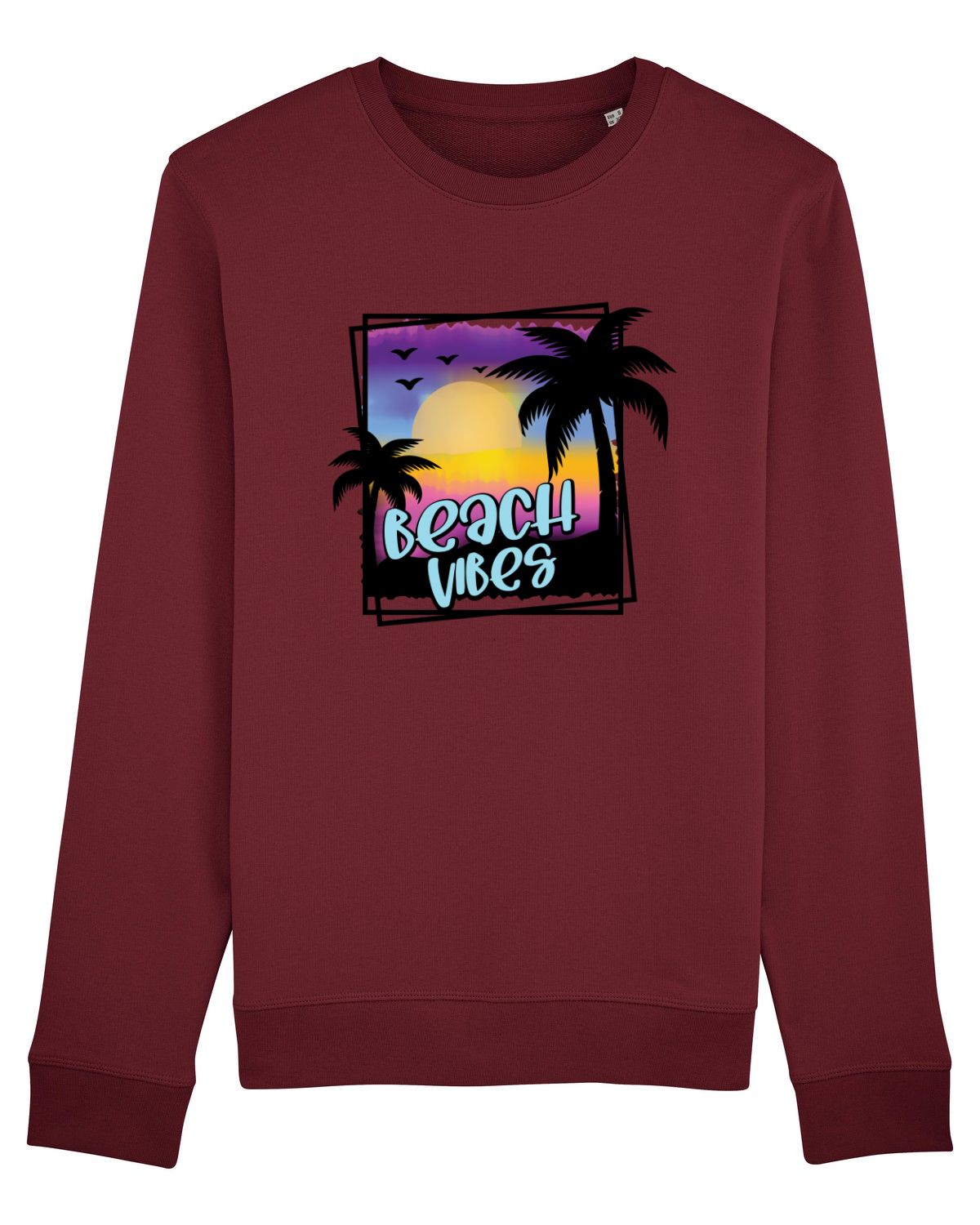 Bluză mânecă lungă Unisex Rise Burgundy