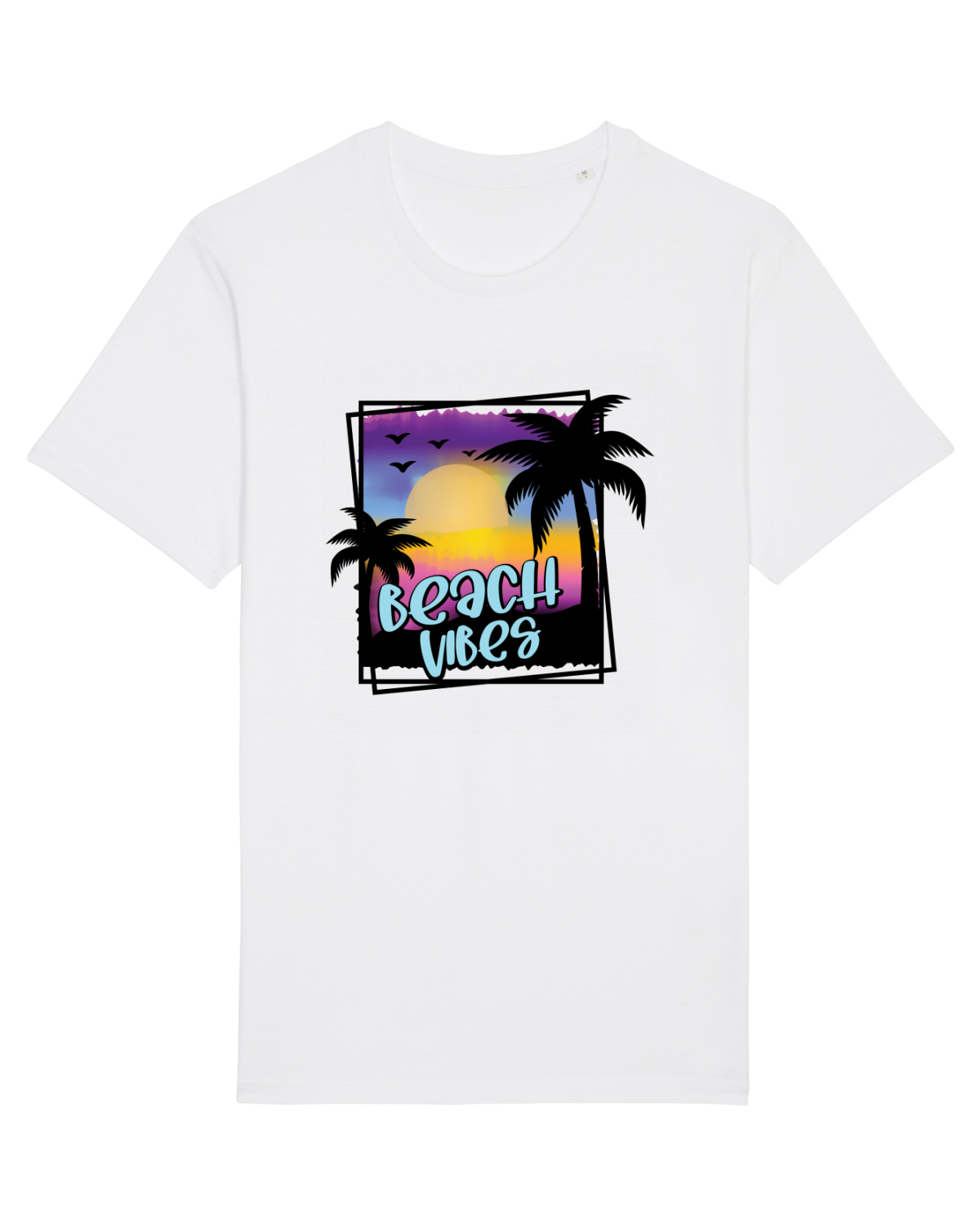 Tricou mânecă scurtă Unisex Rocker White