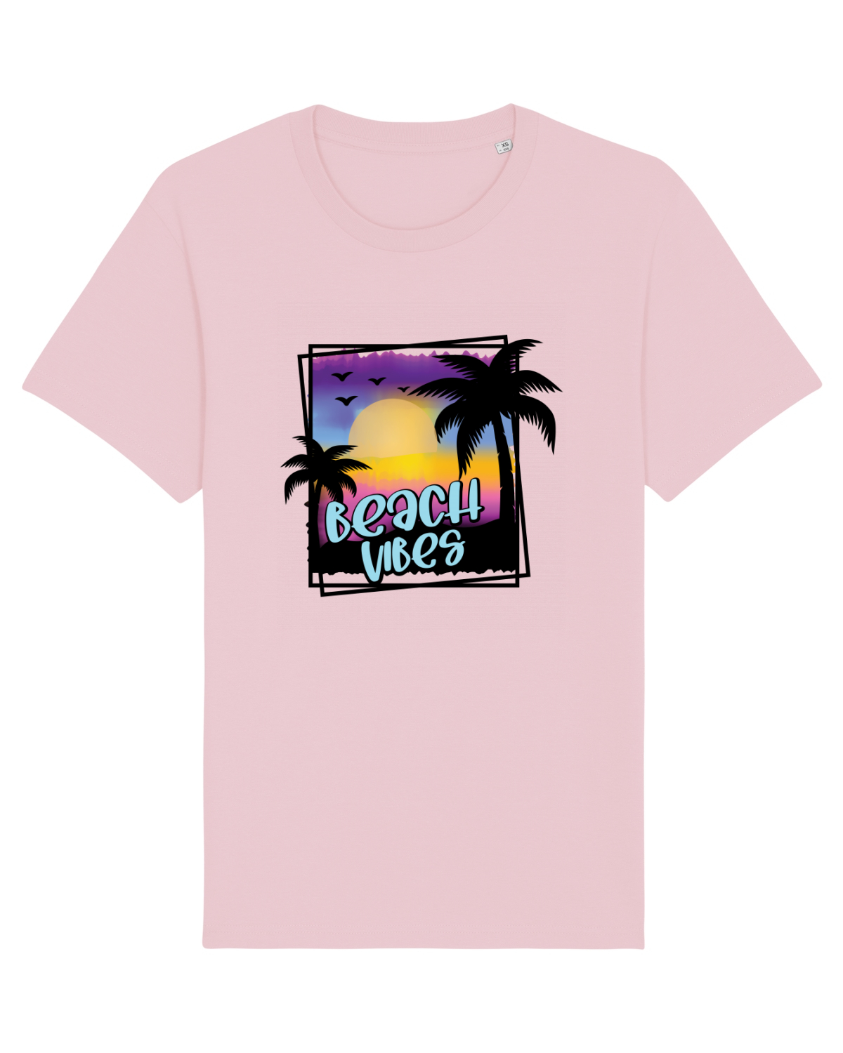 Tricou mânecă scurtă Unisex Rocker Cotton Pink
