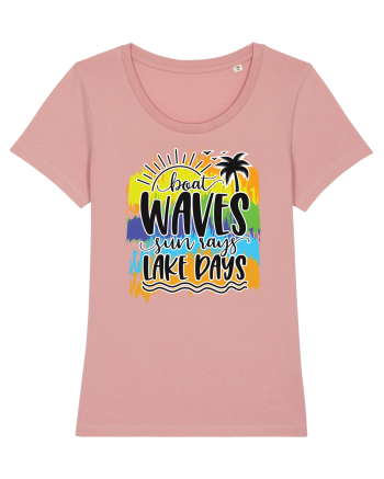 Boat Waves Sun Rays Lake Days Canyon Pink
