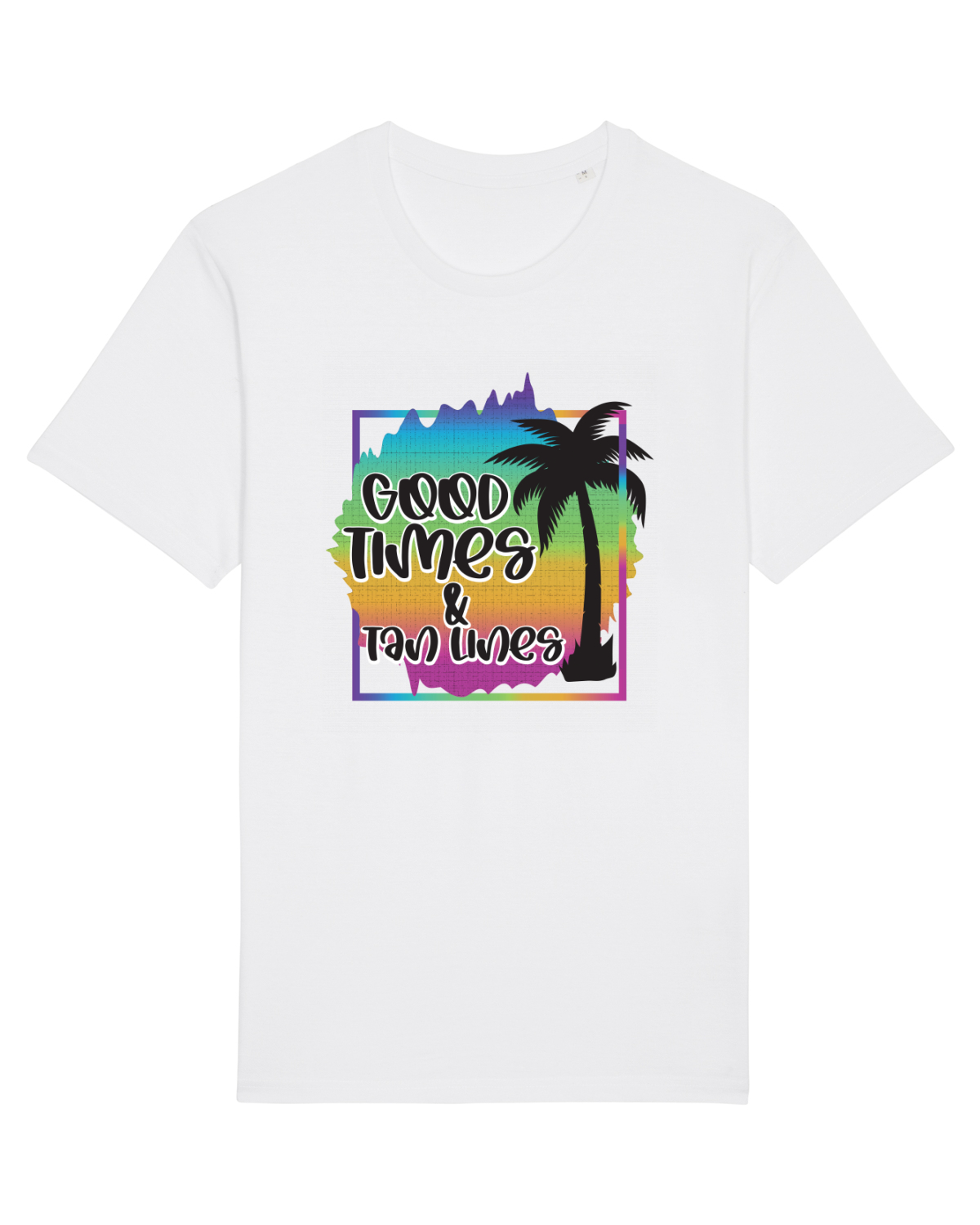 Tricou mânecă scurtă Unisex Rocker White