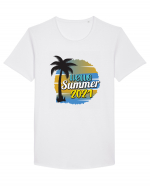 Hello Summer 2021 Tricou mânecă scurtă guler larg Bărbat Skater