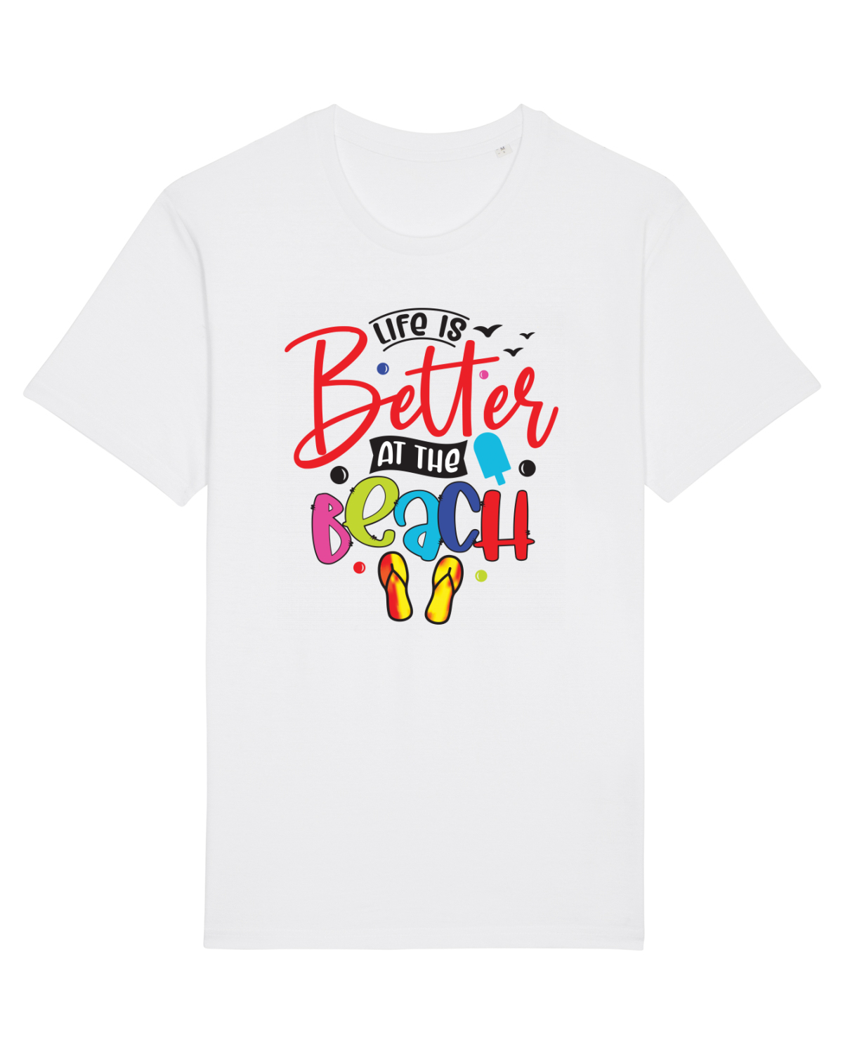 Tricou mânecă scurtă Unisex Rocker White