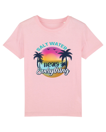 Salt Water Heals Everything Cotton Pink