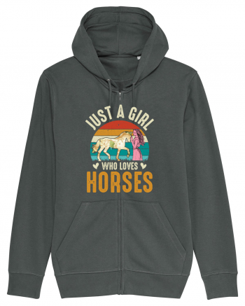 Just A Girl Who Loves Horses Anthracite